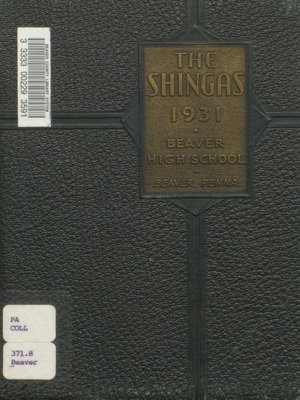 cover image of Beaver High School - Shingas - 1931
